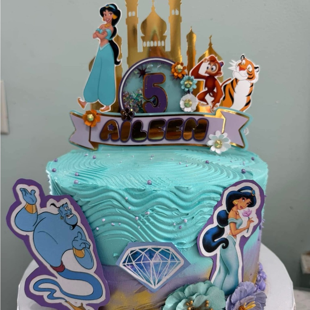 Disney Princess Jasmine Cake Topper Set